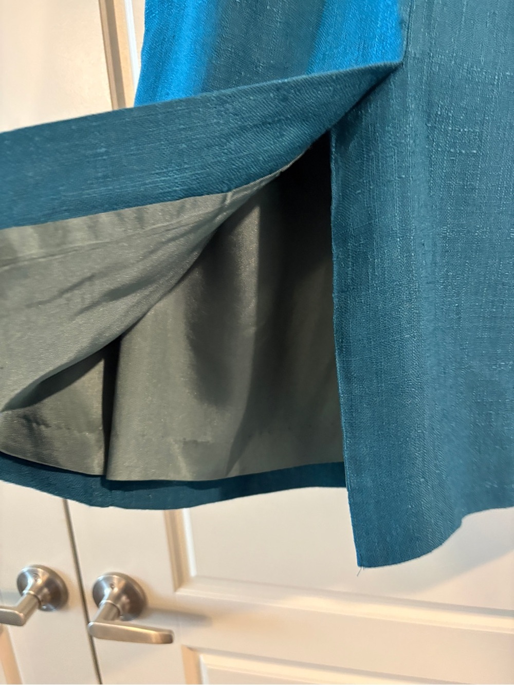 Vintage Christian Dior The Suit Teal Skirt Suit Set Size 10 Made in USA - Picture 15 of 16